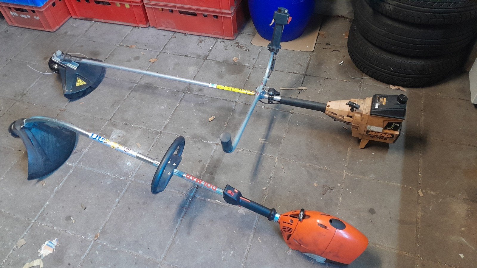2 x bosmaaier motorzeis benzine partner en dolmar, Ophalen, Benzine, Gebruikt, Partner dolmar