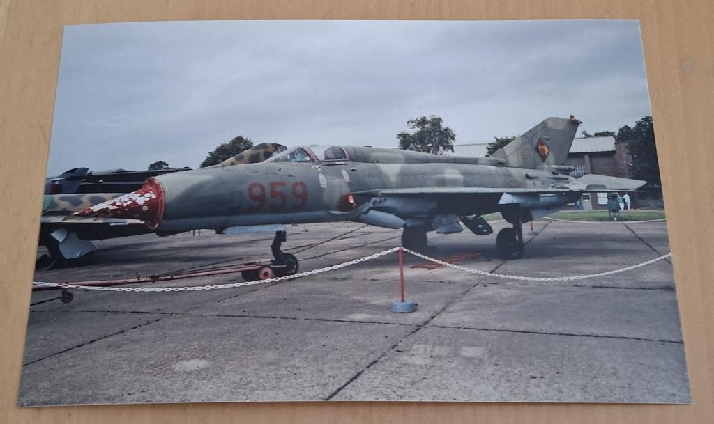 Foto van MIG gevechtsvliegtuig uit DDR, Verzenden, Luchtmacht, Duitsland, Foto of Poster
