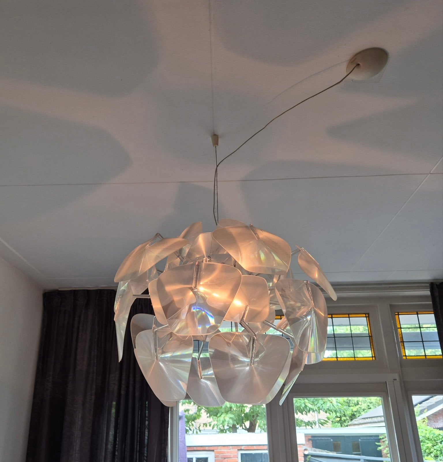 (Lenzen van de) Design hanglamp Luceplan Hope D66/18 (72 cm), Ophalen, Gebruikt, Kunststof, E27 (groot)