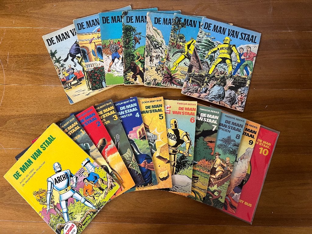 Archie de man van staal, complete werk., Eén stripboek, Ophalen of Verzenden, Gelezen