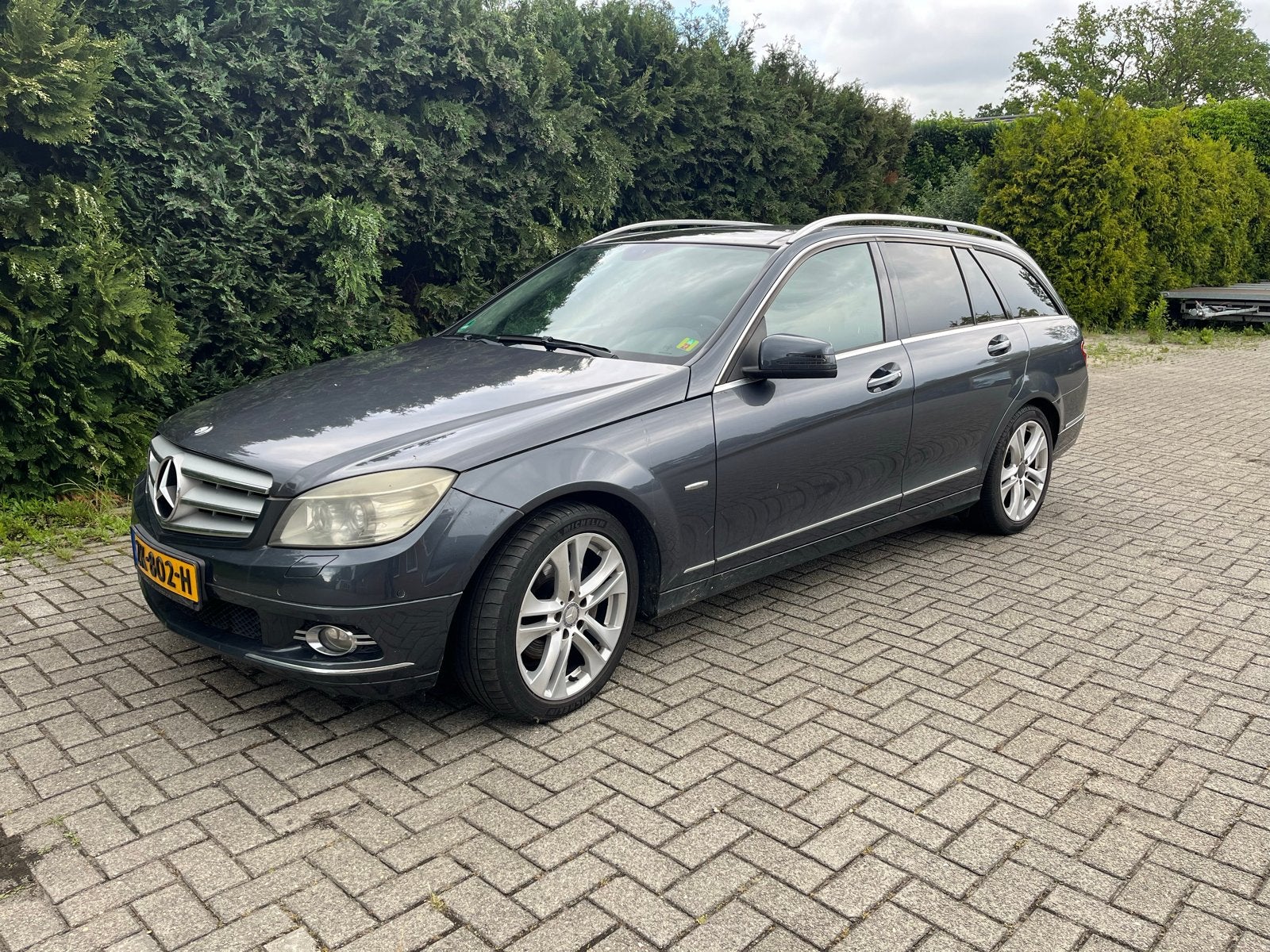 Mercedes-Benz C-Klasse 2.2 CDI C220 Estate AUT 2009 Grijs, Auto's, Automaat, 1800 kg, 4 cilinders, Leder