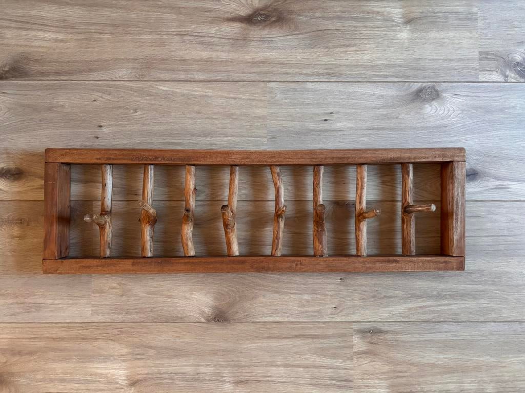 Kapstok van hout, boomstam, Huis en Inrichting, Woonaccessoires | Kapstokken, Zo goed als nieuw, Minder dan 100 cm, Hout, Ophalen
