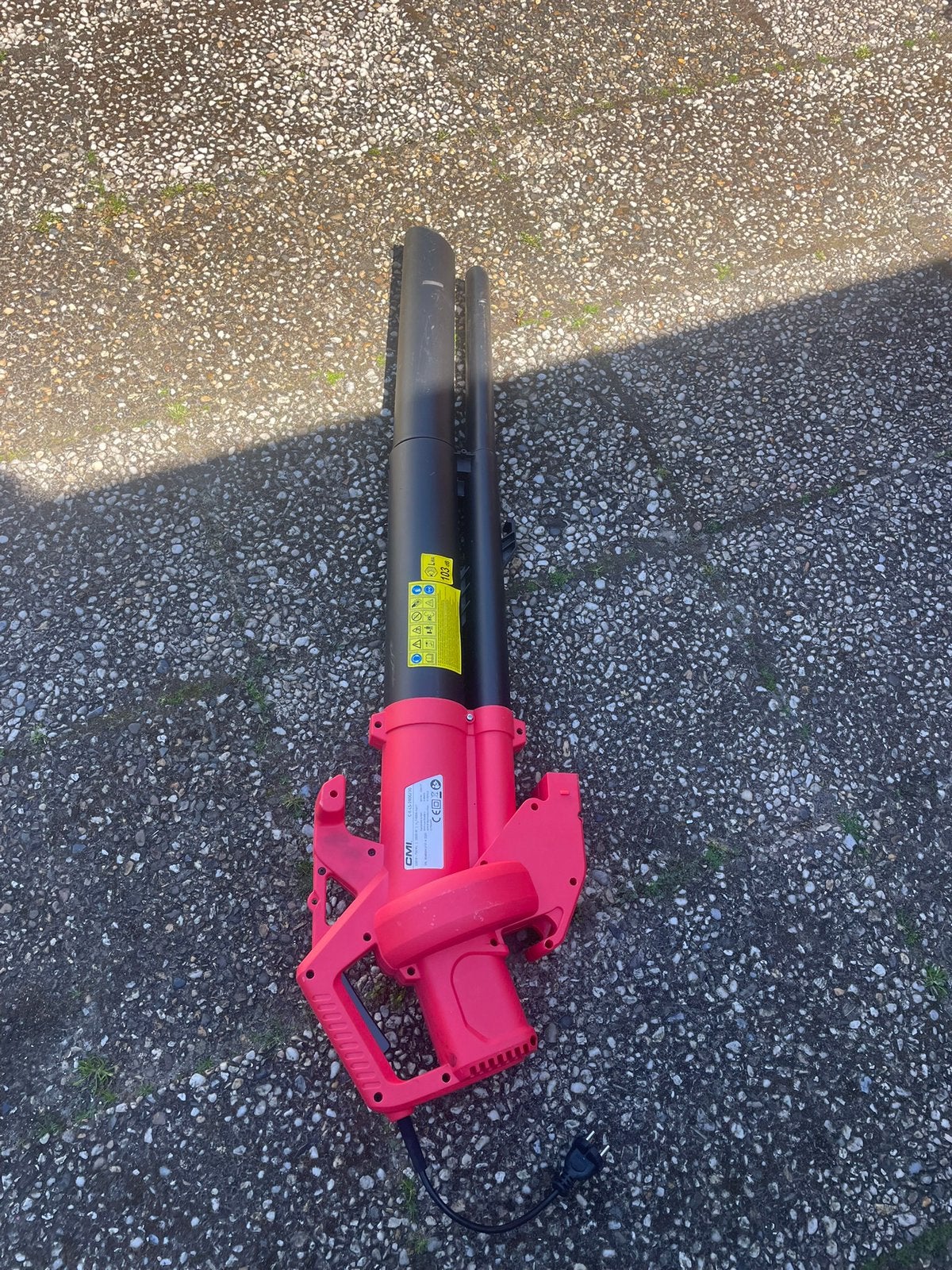 Z.g.a.n Gamma Bladblazer/Zuiger van 2800 Watt, Ophalen, Met opvangzak, Handgedragen, Zo goed als nieuw