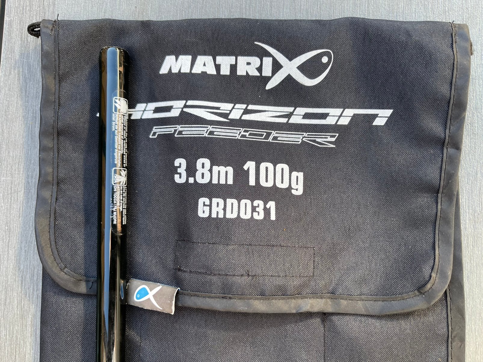 Matrix Horizon Feeder 3.8 M met 4 toppen CW 100 gram, Ophalen, Zo goed als nieuw, Werphengel
