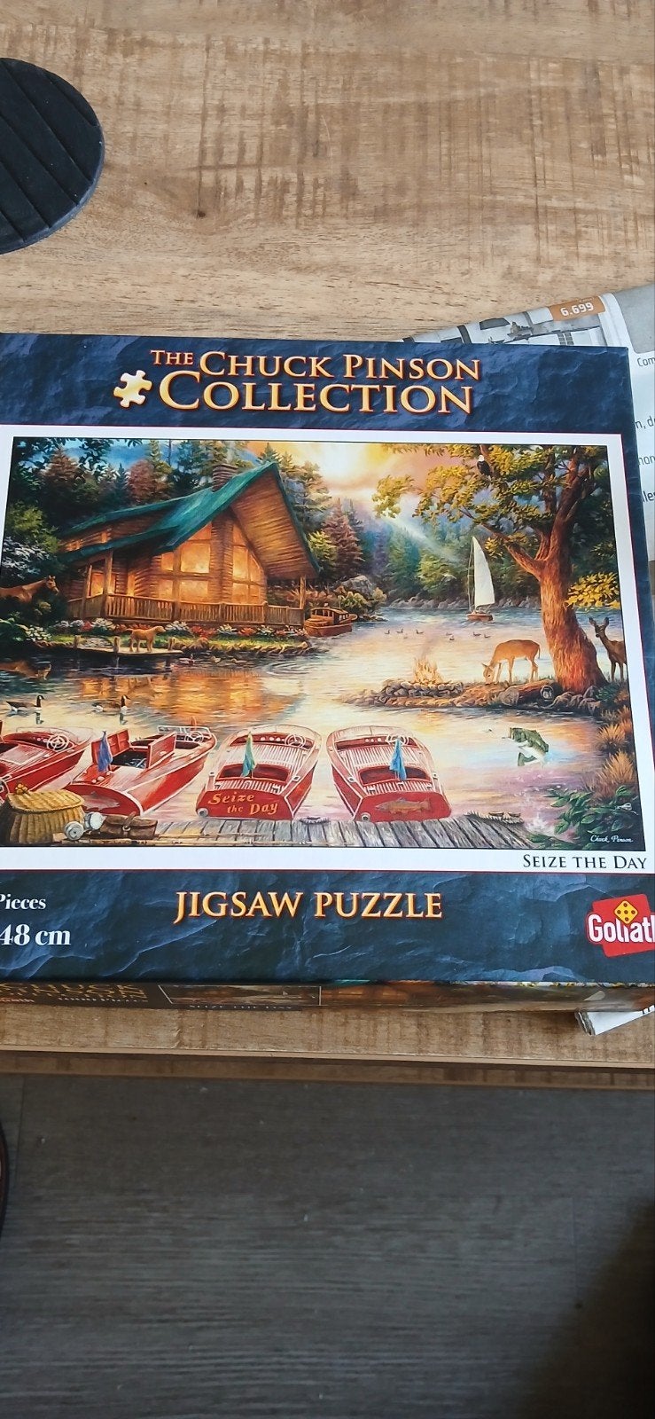 1000 st.Chuck Pinson Collectie Jigsaw Puzzle -, Ophalen of Verzenden, 500 t/m 1500 stukjes, Nieuw, Legpuzzel