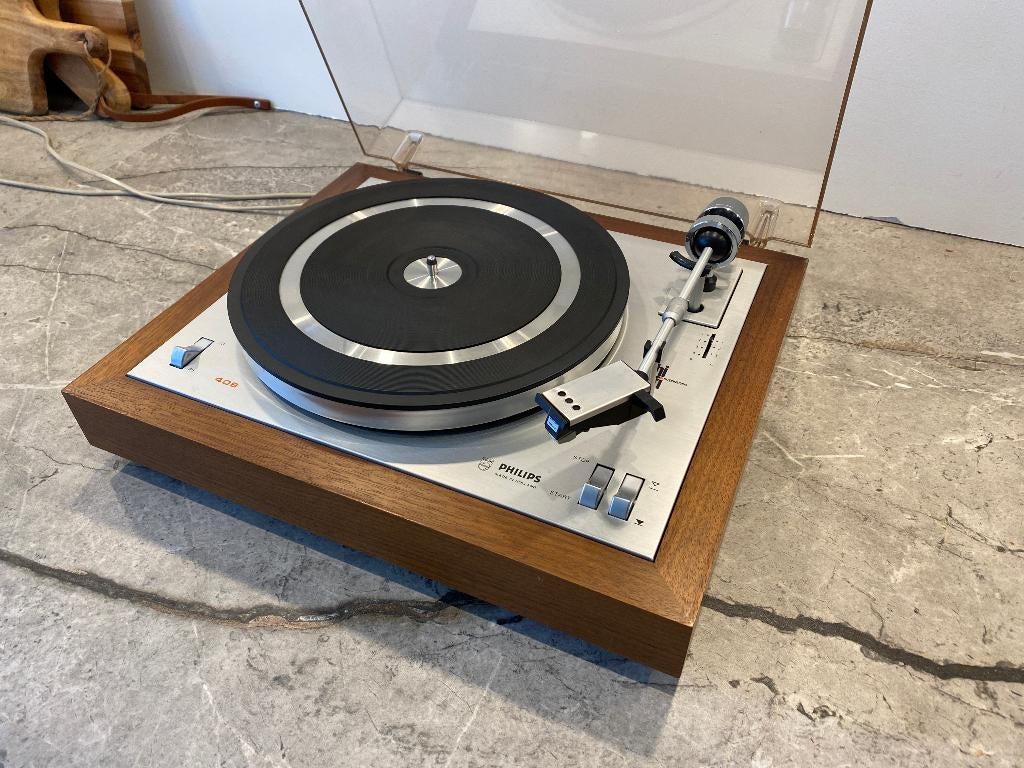 Philips 408 gereviseerd bijzonder netjes!, Ophalen of Verzenden, Refurbished, Platenspeler, Philips