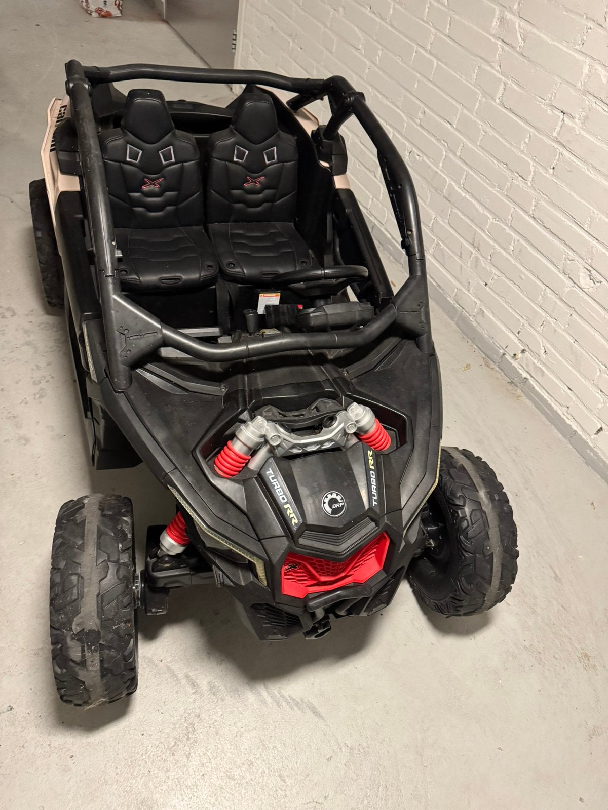 Elektrische Kinderauto Can-AM Maverick + Nieuwe Accu+Display, Gebruikt