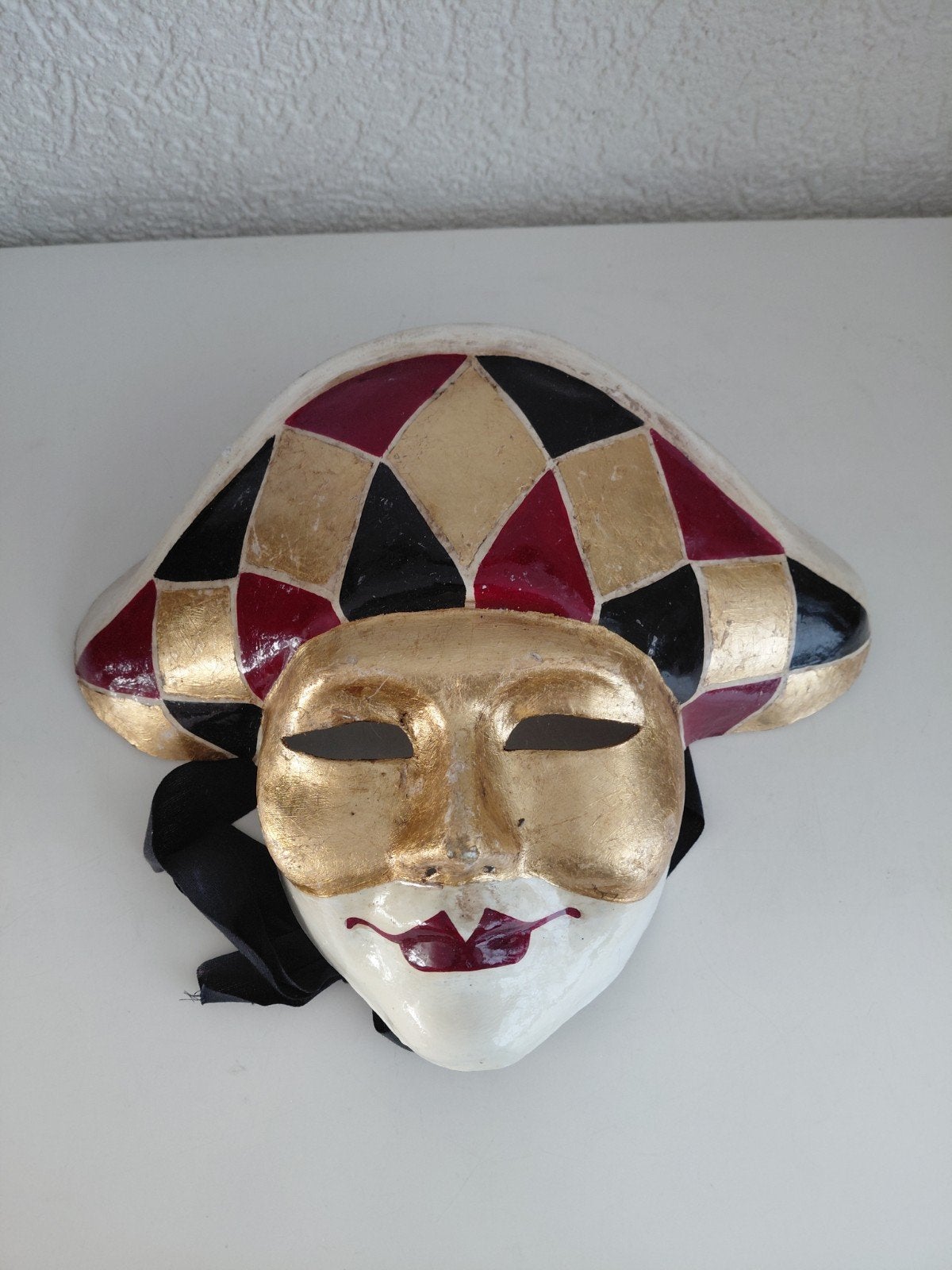 Harlekijn masker, Sieraden, Tassen en Uiterlijk, Ophalen of Verzenden, Zilver, Zilver, Dame