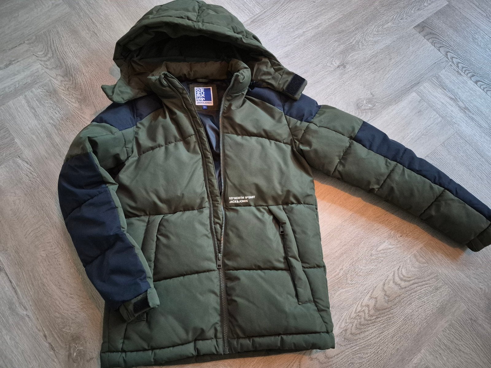 Jongens Winterjas Jack & Jones - maat 164, Ophalen, Gebruikt, Jas, Jongen