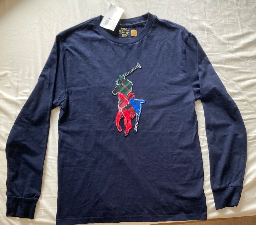 Ralph Lauren longsleeve jongen (ongedragen) maat L, Kinderen en Baby's, Kinderkleding | Maat 152, Nieuw, Ophalen of Verzenden