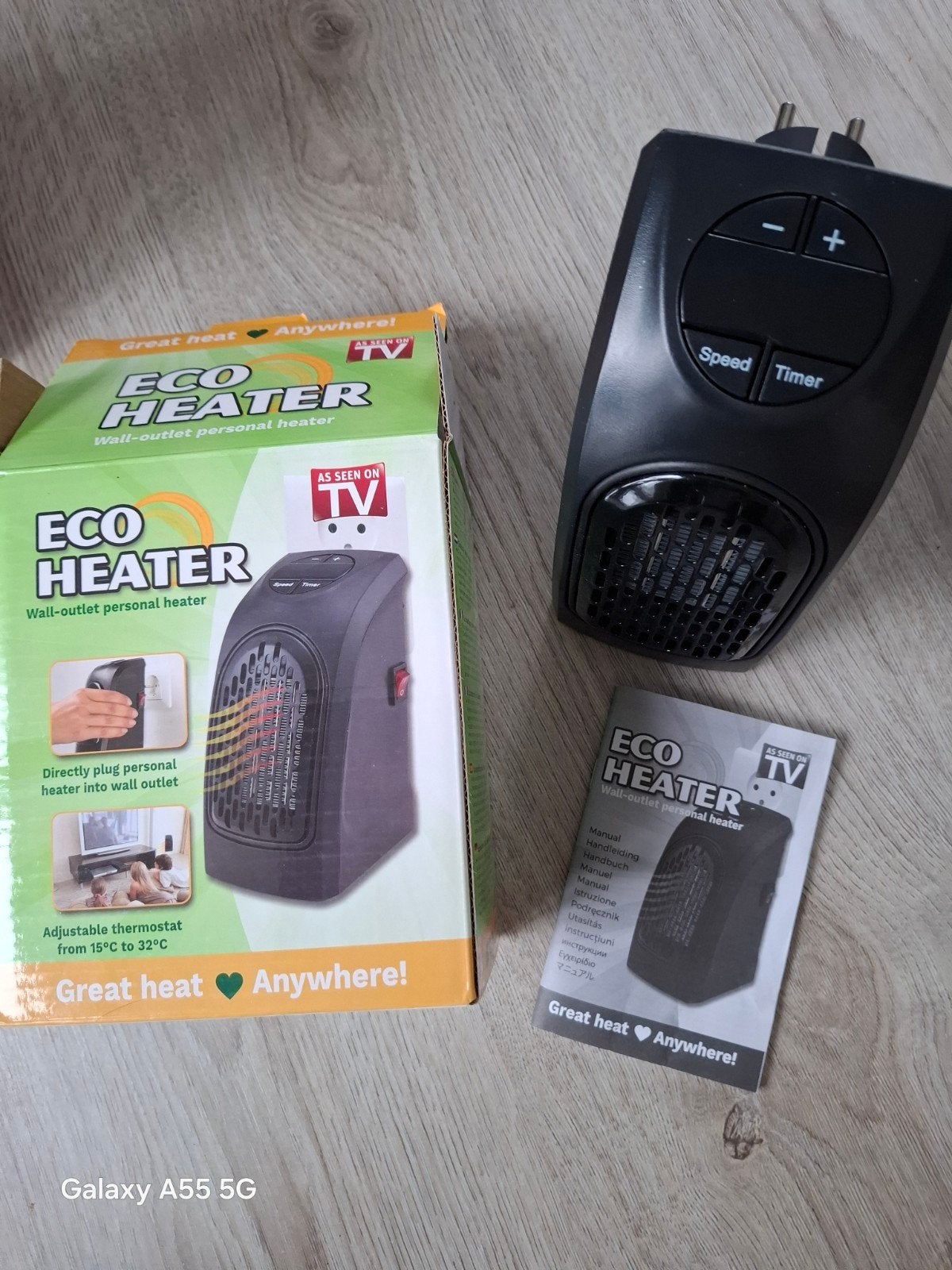 Eco Heater - Compacte Wandverwarming met Thermostaat, Ophalen of Verzenden, Nieuw