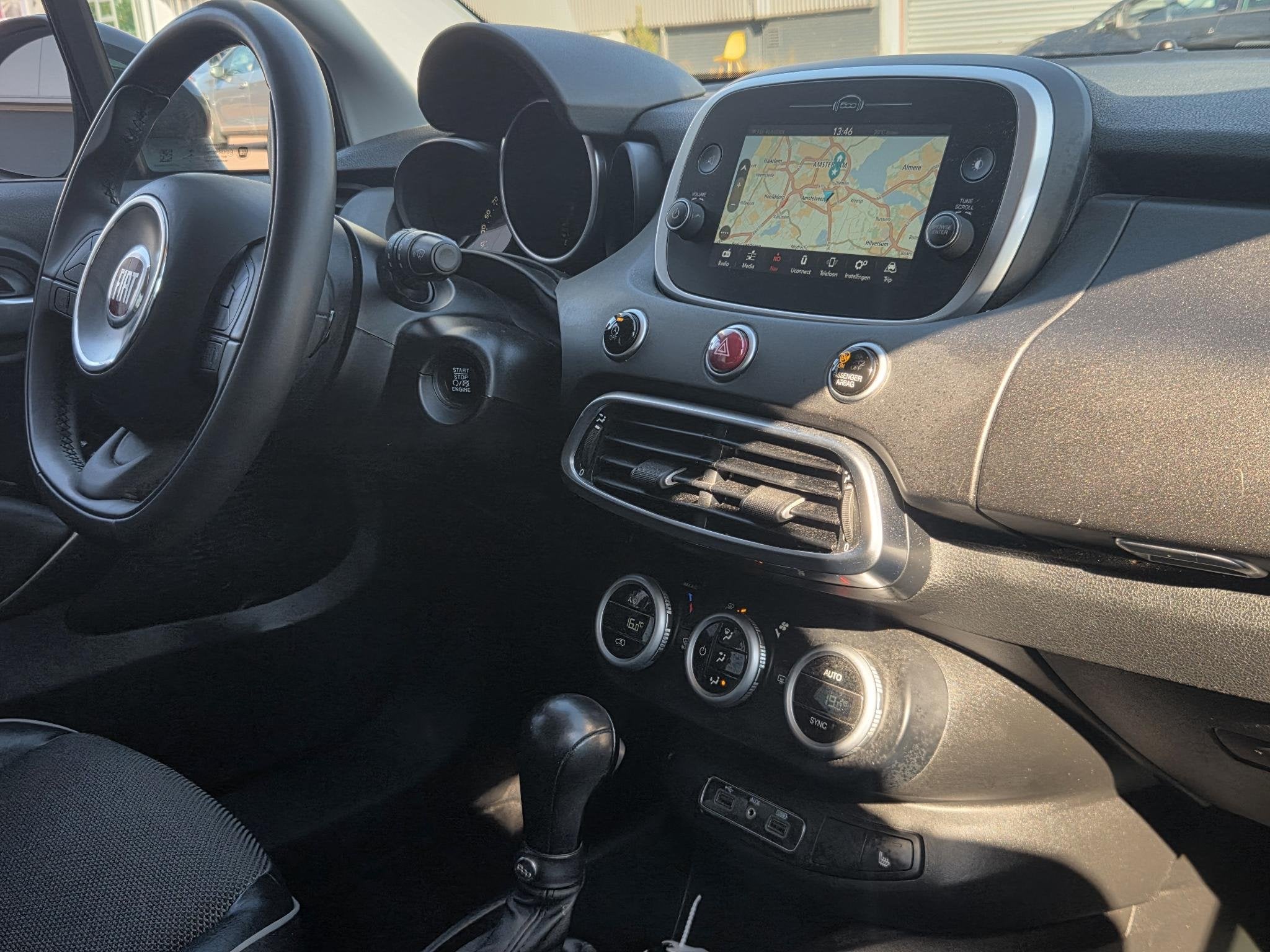 Fiat 500 X Cross 1.4 Turbo MultiAir Cross | Apple-Android |, Auto's, Stof, Gebruikt, 4 cilinders, 500X