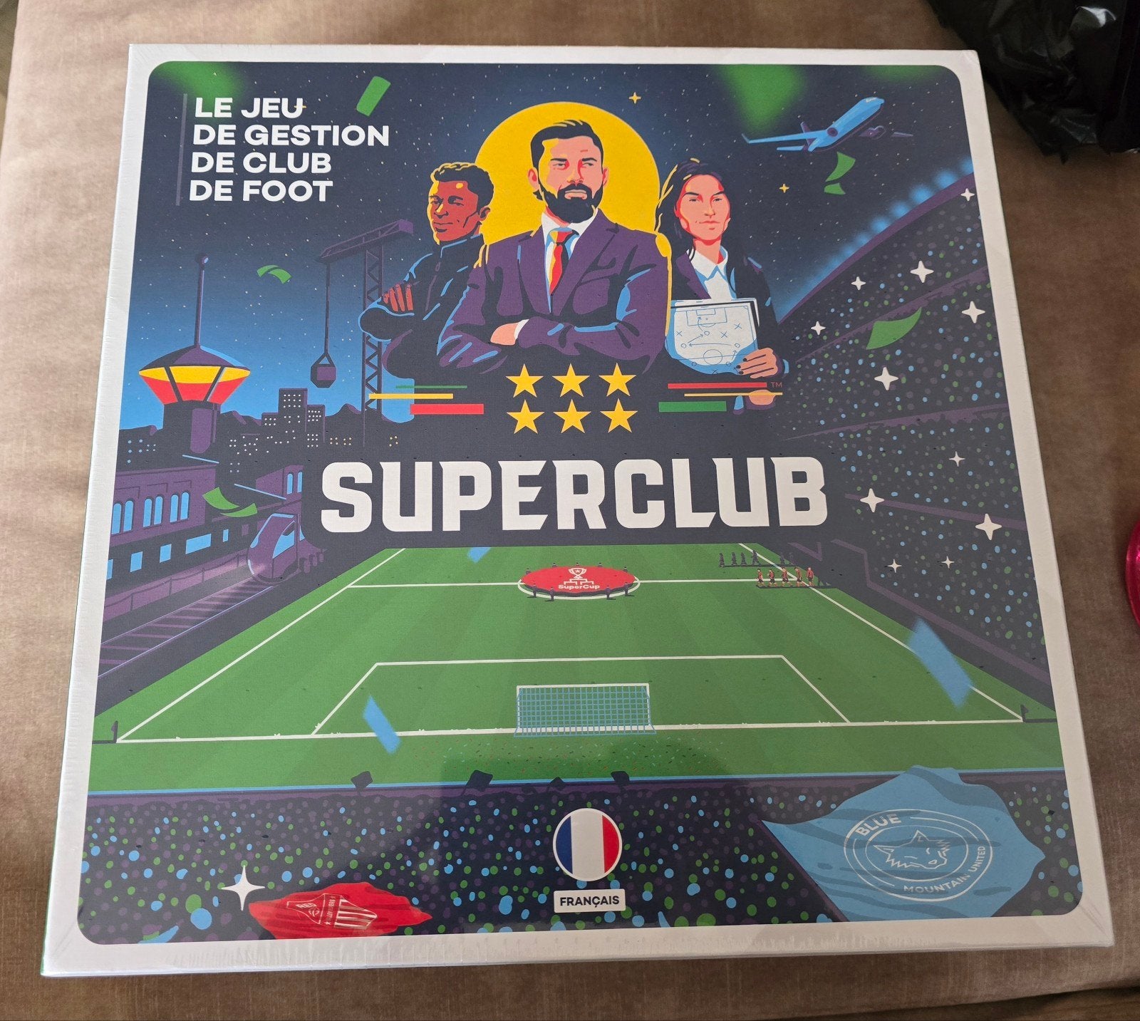 Superclub: Voetbalclub Management Bordspel (Frans), Drie of vier spelers, Ophalen, Nieuw, Superclub AS