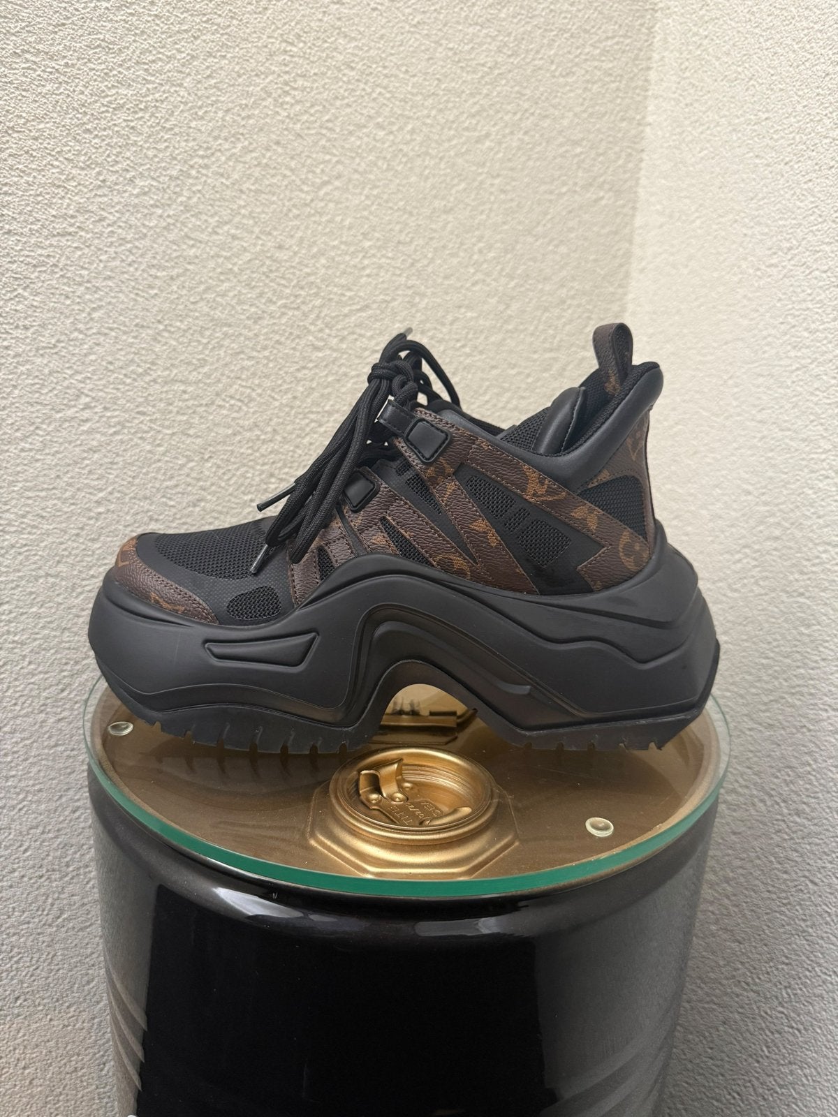 Louis Vuitton LV Archlight Sneakers - Zwart/Bruin, Zwart, Ophalen of Verzenden, Sneakers of Gympen, Zo goed als nieuw