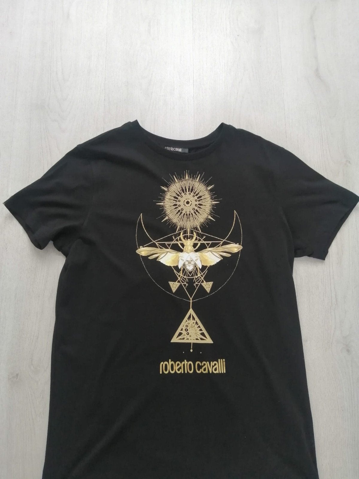 Nieuw Orgineel Roberto Cavalli T-Shirt, Kleding | Heren, Maat 52/54 (L), Zwart, Nieuw, Ophalen of Verzenden