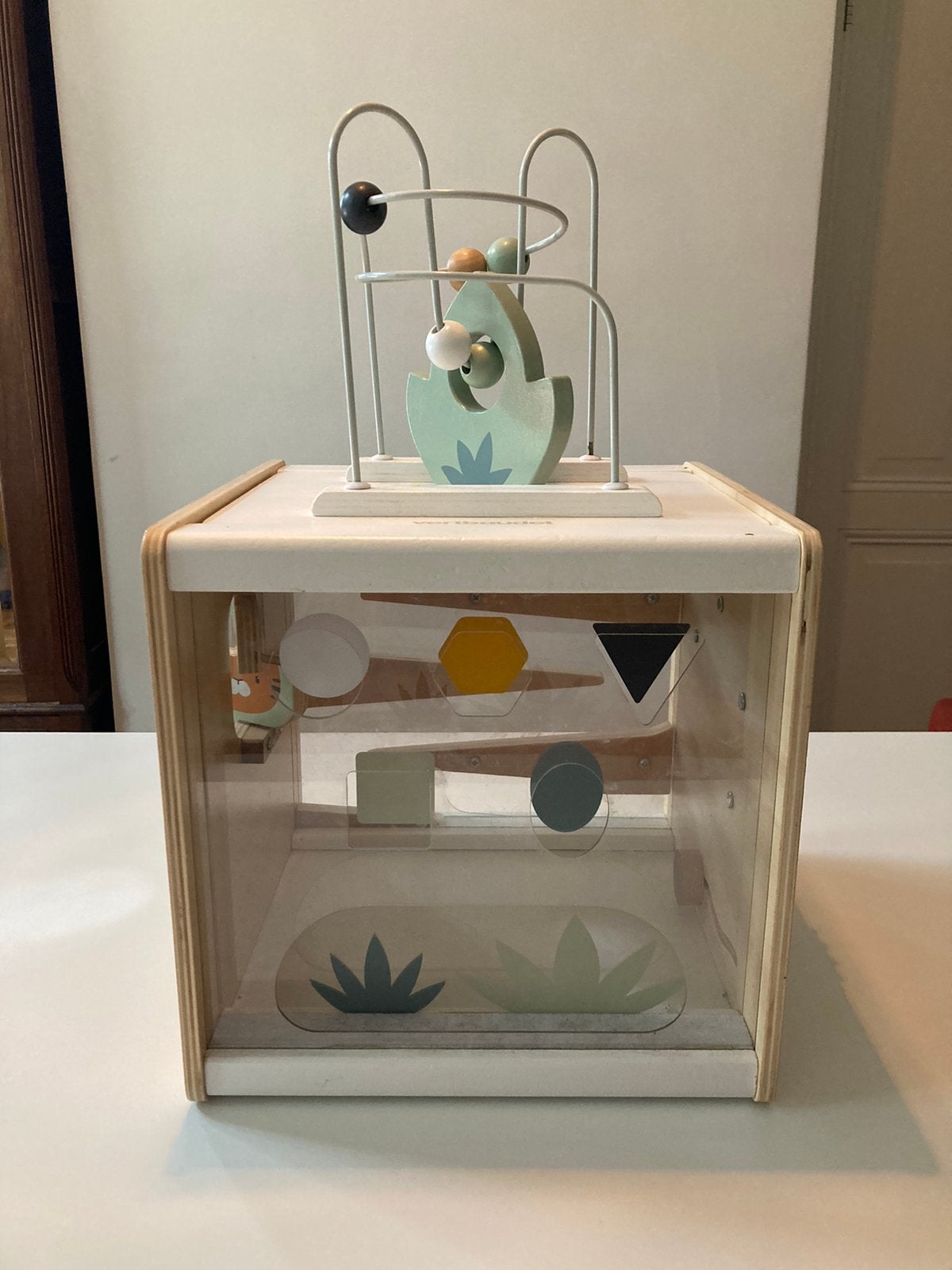 Activiteiten kubus vertbaudet activity cube hout xl, Ophalen of Verzenden, Zo goed als nieuw
