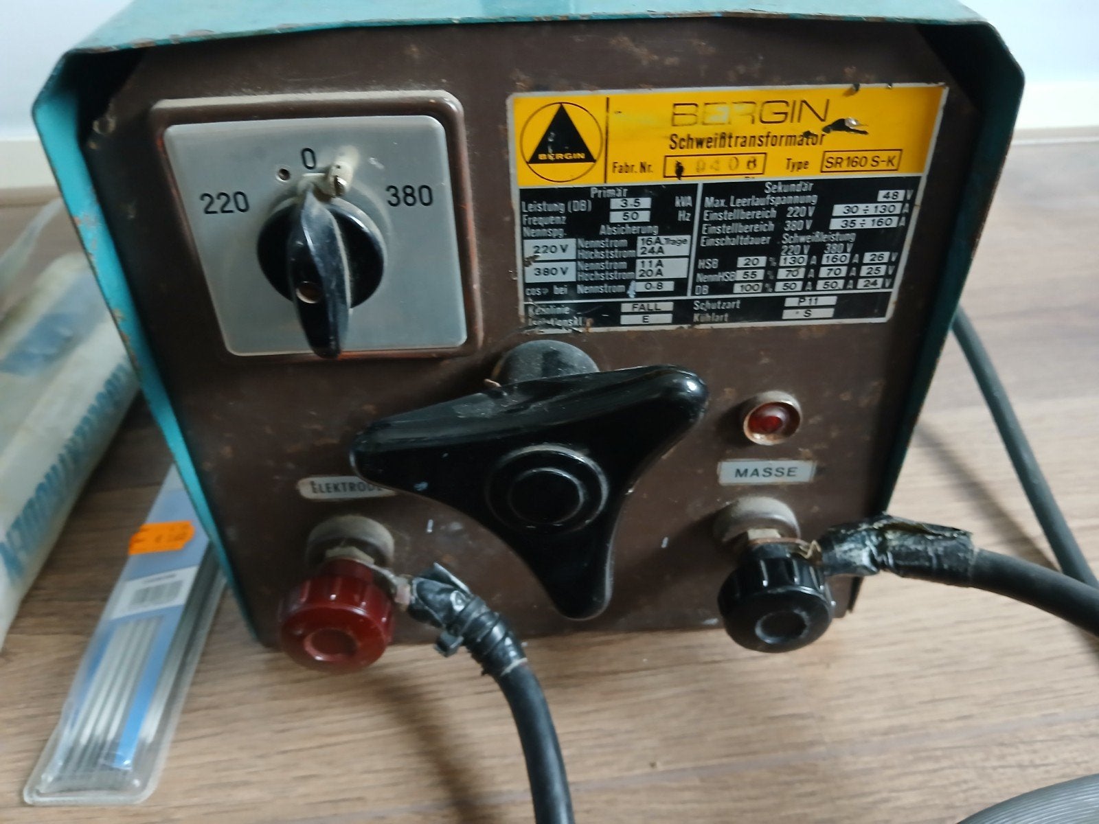 Borgin SR 160-S Schweißtransformator - Elektrode Lasapparaat, Ophalen, Gebruikt, 150 tot 250 ampère, Elektroden