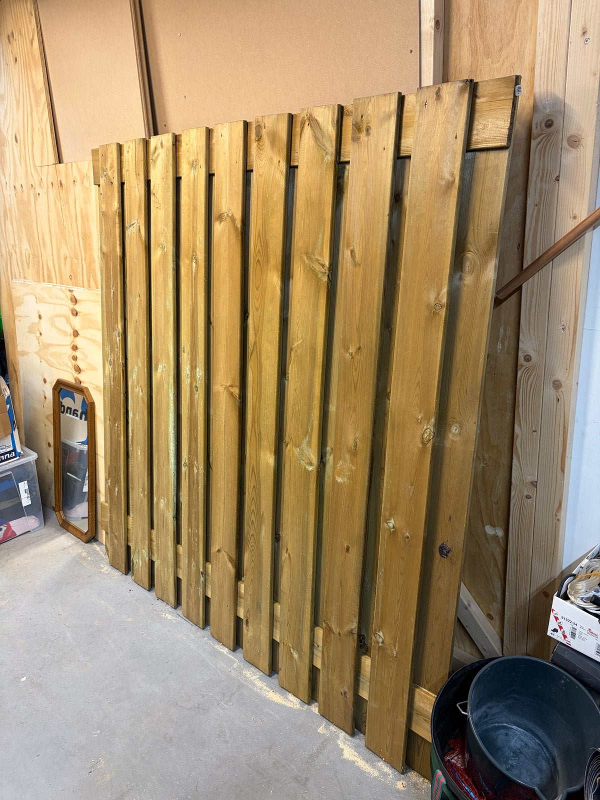 Houten tuinscherm 180x180 cm - Zo goed als nieuw, Tuin en Terras, Ophalen, 1 tot 2 meter, Minder dan 3 meter, Nieuw