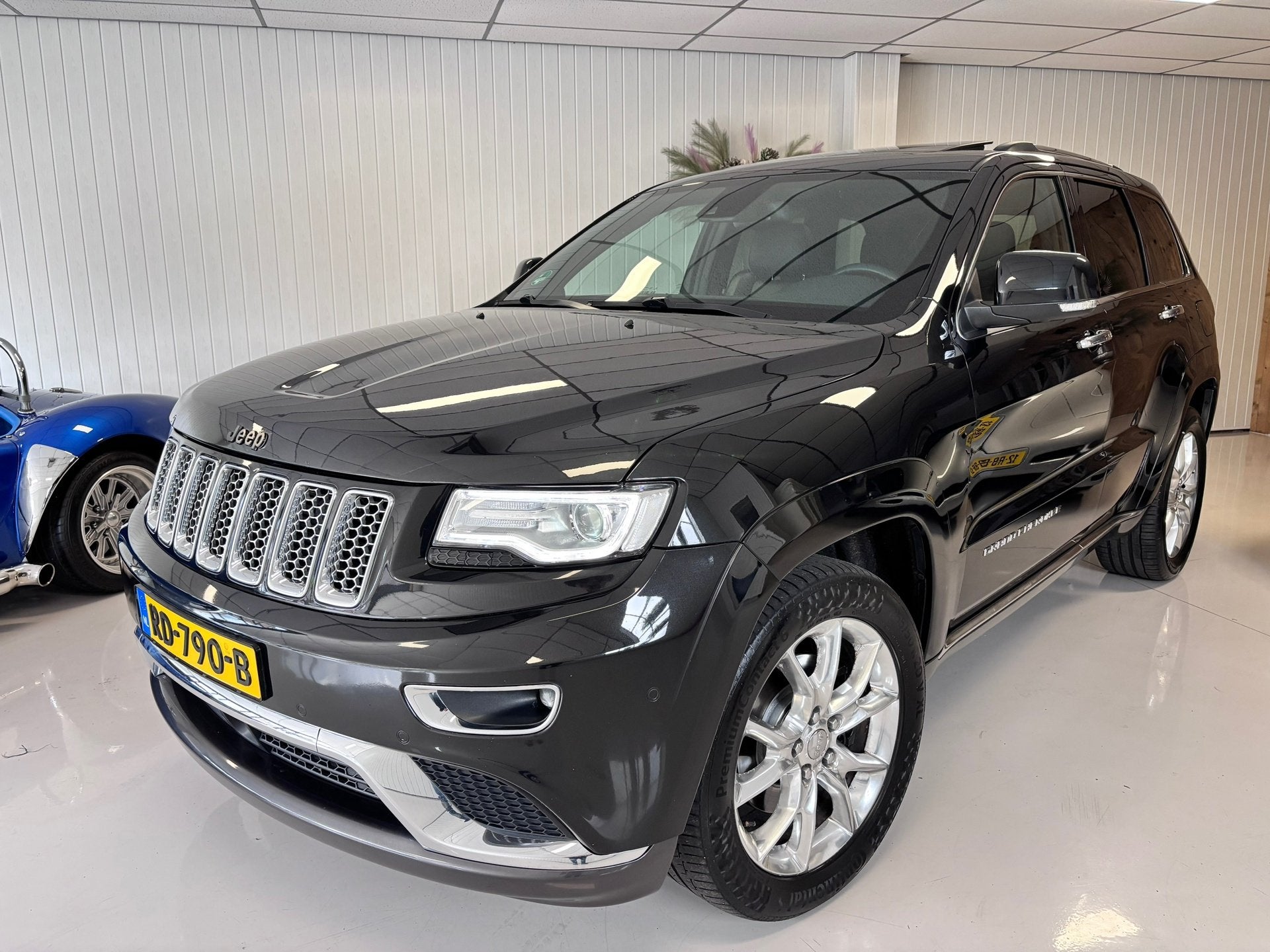 Jeep Grand Cherokee 3.0 CRD Overland Summit, nw model, trekh, Auto's, Jeep, Gebruikt, Zwart, Leder, Bedrijf
