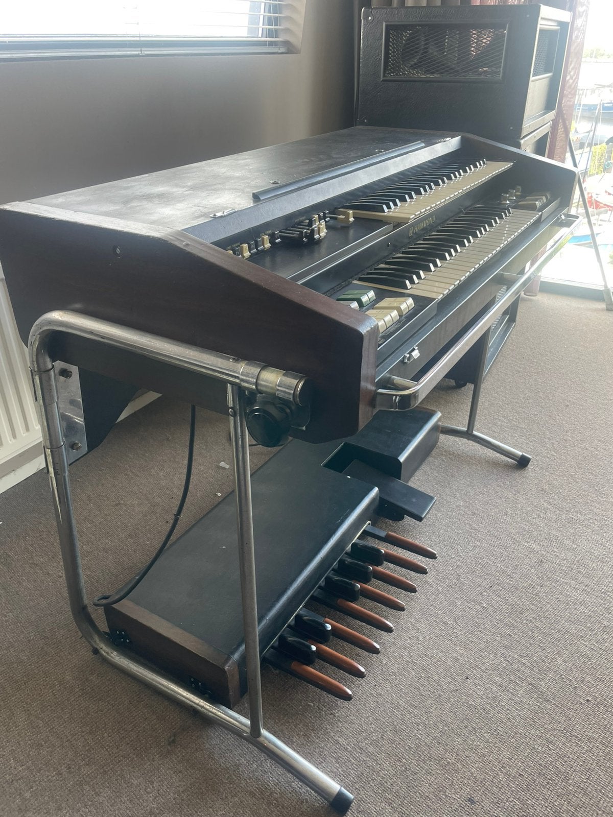 Hammond X5 + Allsound Leslie, Muziek en Instrumenten, Orgels, Gebruikt, Hammondorgel, 2 klavieren, Ophalen