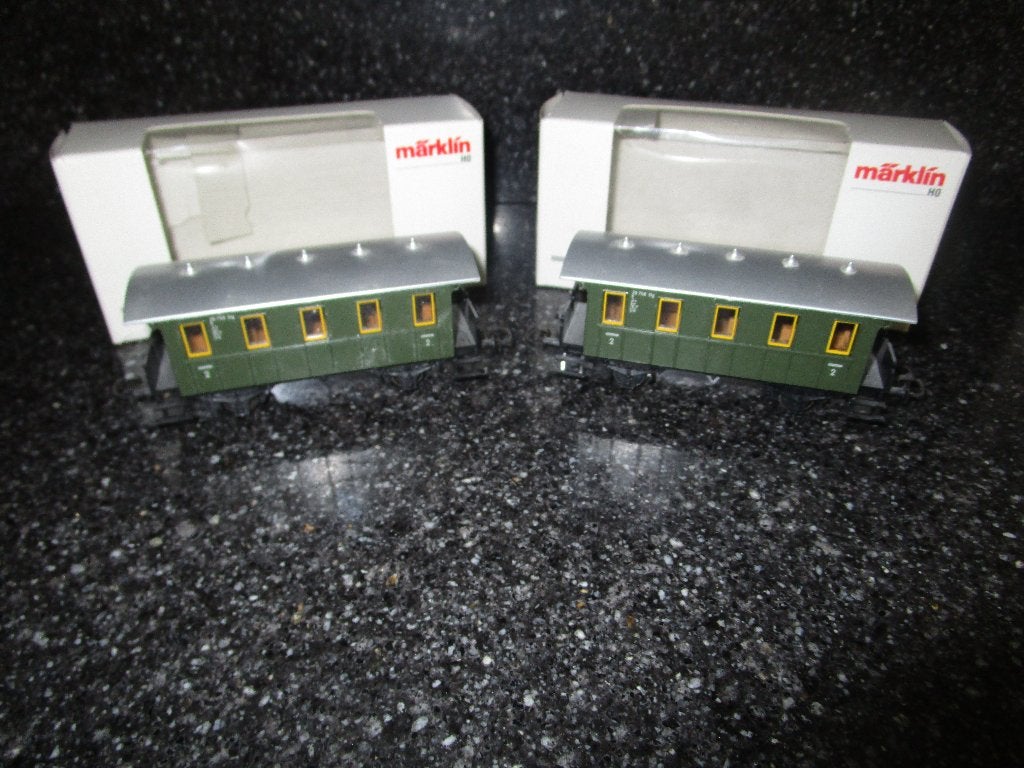Marklin 4039 twee rijtuigen met ovp., Wisselstroom, Gebruikt, Wagon, Ophalen of Verzenden