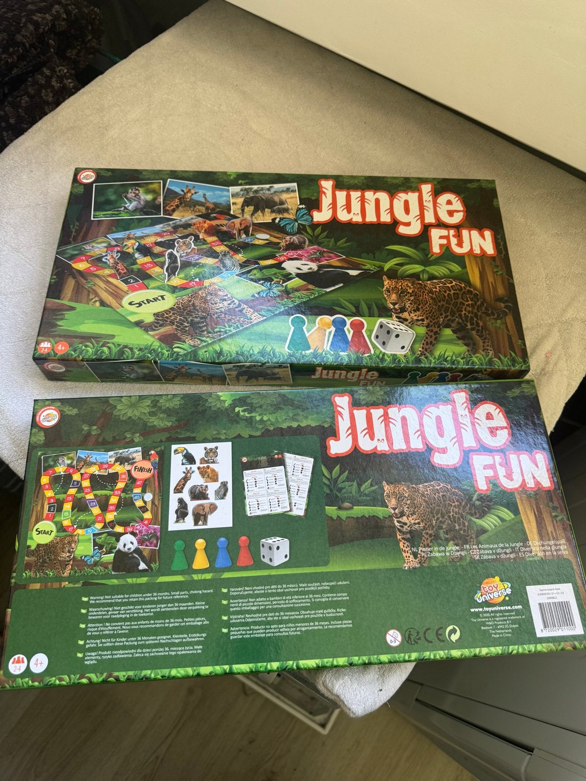 Jungle Fun Bordspel - Avontuurlijk Spel voor het Hele Gezin, Een of twee spelers, Ophalen of Verzenden, Zo goed als nieuw