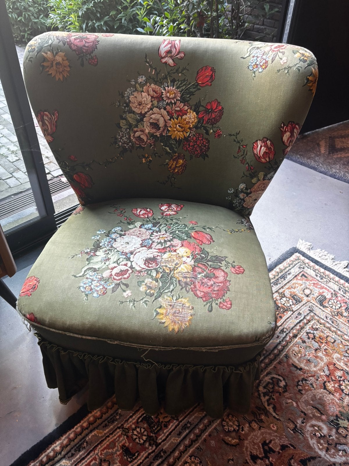 Vintage fauteuil!, Ophalen, Gebruikt, Vintage, 75 tot 100 cm