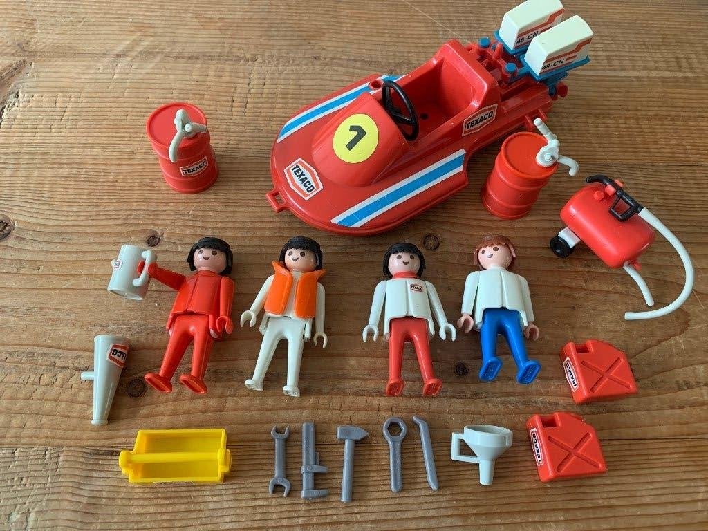 Playmobil - speedboot met poppetjes, Kinderen en Baby's, Speelgoed | Playmobil, Ophalen of Verzenden, Gebruikt