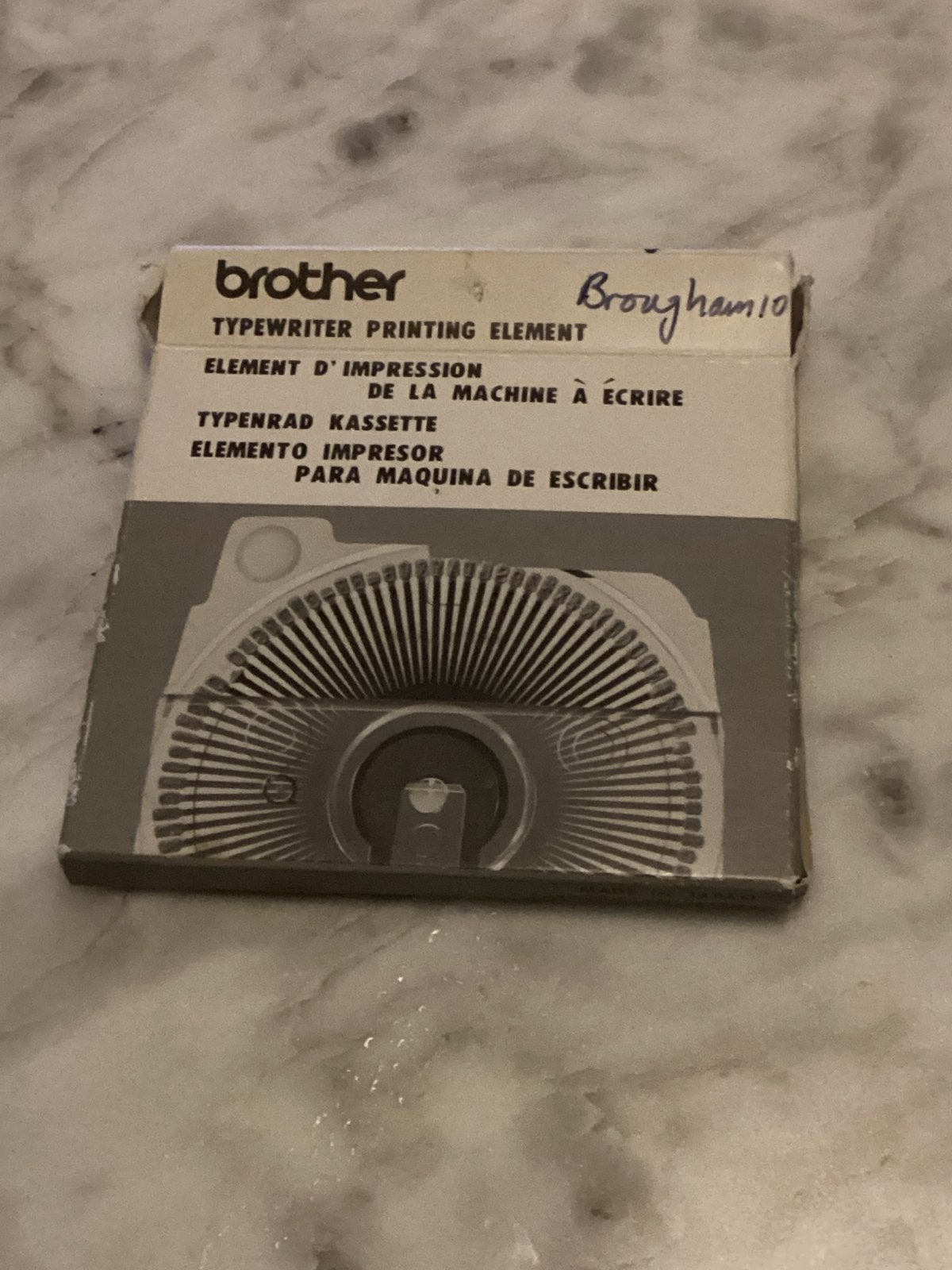 Letterwiel voor vintage Brother GX-6750 elektr typemachine, Diversen, Ophalen of Verzenden