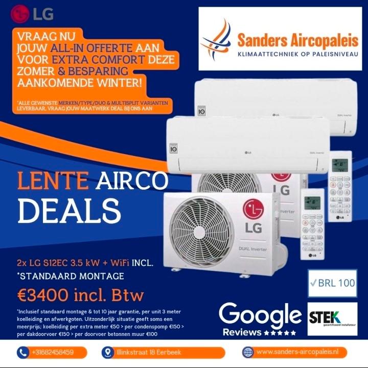 Airco systemen Daikin Mitsubishi Lg Montage binnen 2weken!!, Audio, Tv en Foto, Accu's en Batterijen, Ophalen of Verzenden, Nieuw