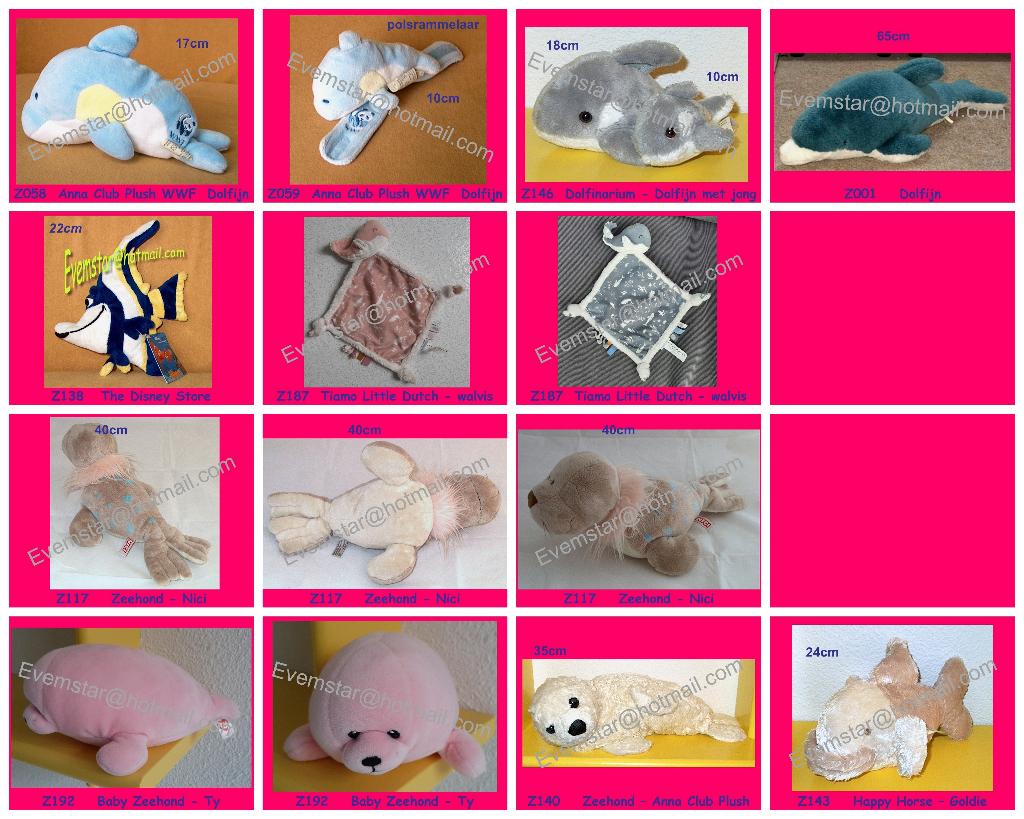 dolfijn vis zeehond walvis Anna Club Plush WWF WNF Nici ea, Kinderen en Baby's, Speelgoed | Knuffels en Pluche, Ophalen, Zo goed als nieuw