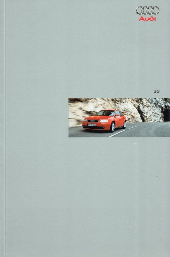 Folder Audi S3 (1999), Verzenden, Zo goed als nieuw, Audi