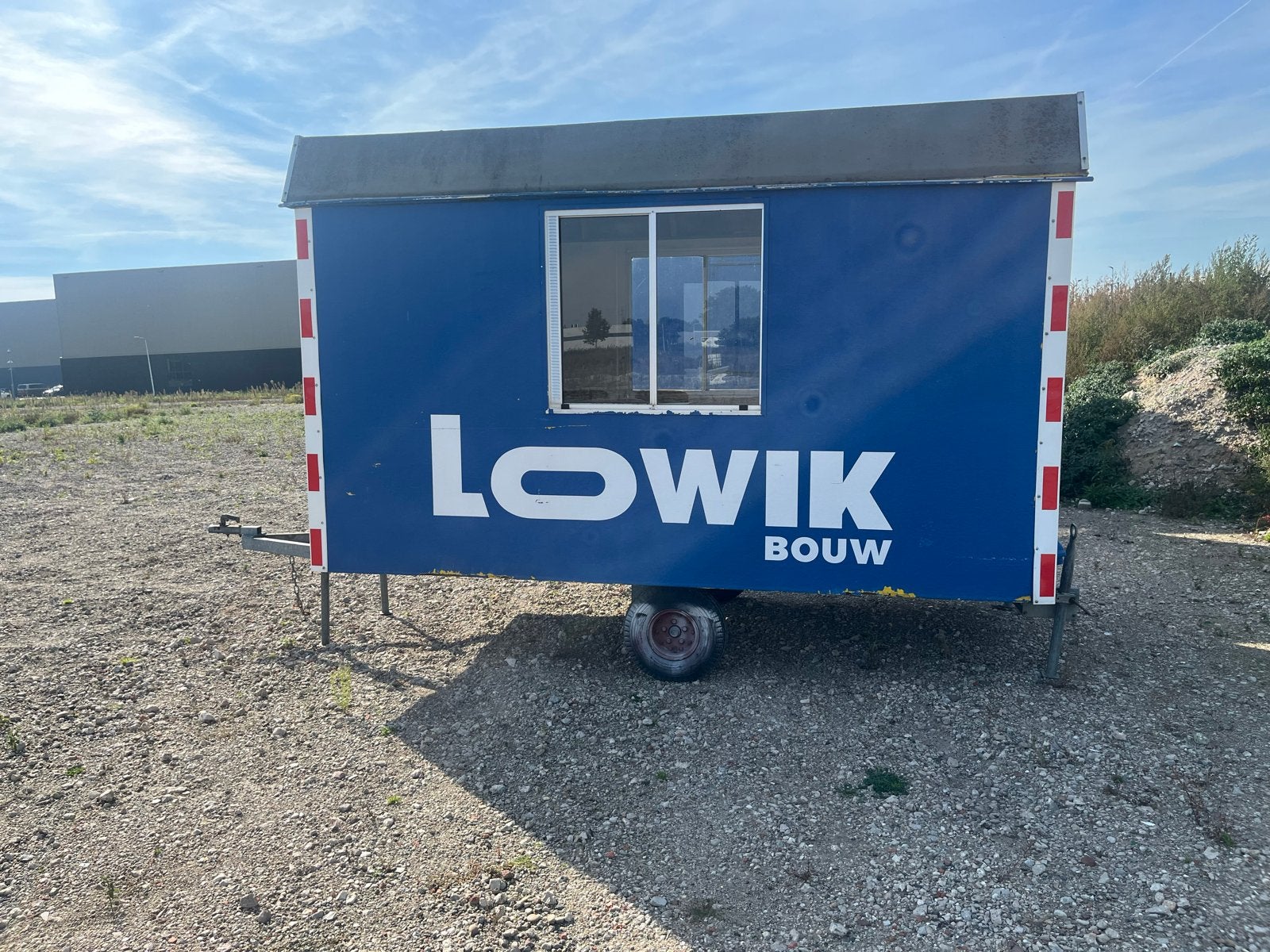 Mobiele bouwkeet / schaftwagen - Ideaal voor bouwplaats, Ophalen, Gebruikt
