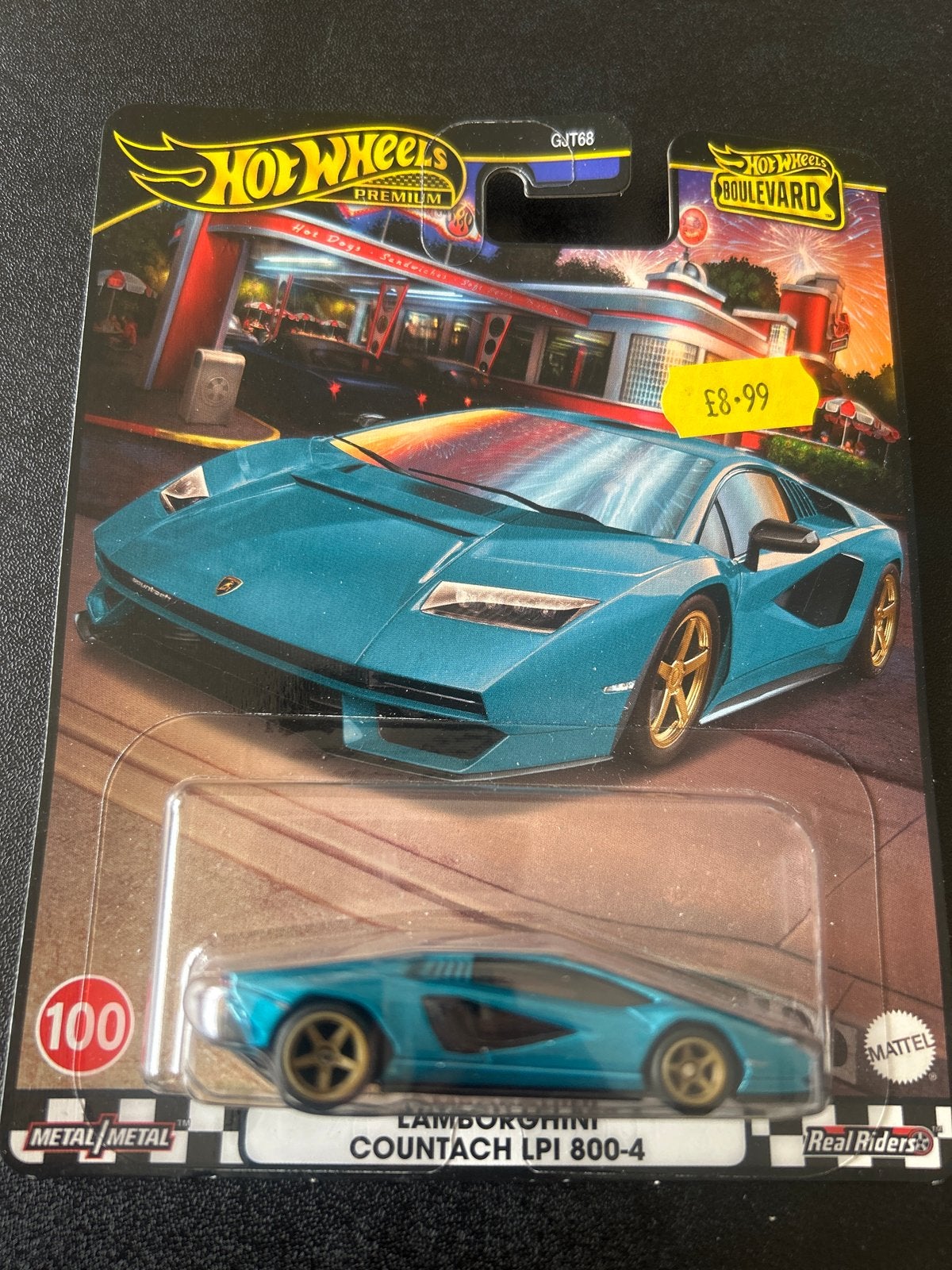 Hot Wheels Premium Lamborghini Countach LPI 800-4, Ophalen of Verzenden, Nieuw, Auto