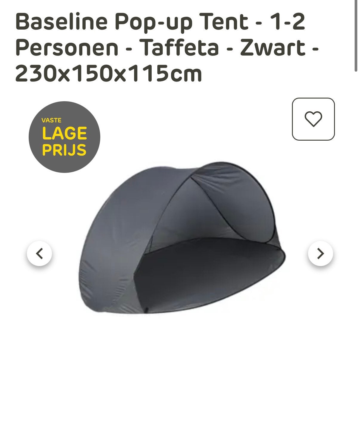 Pop up tent als nieuw, Ophalen, Zo goed als nieuw, Tot en met 2