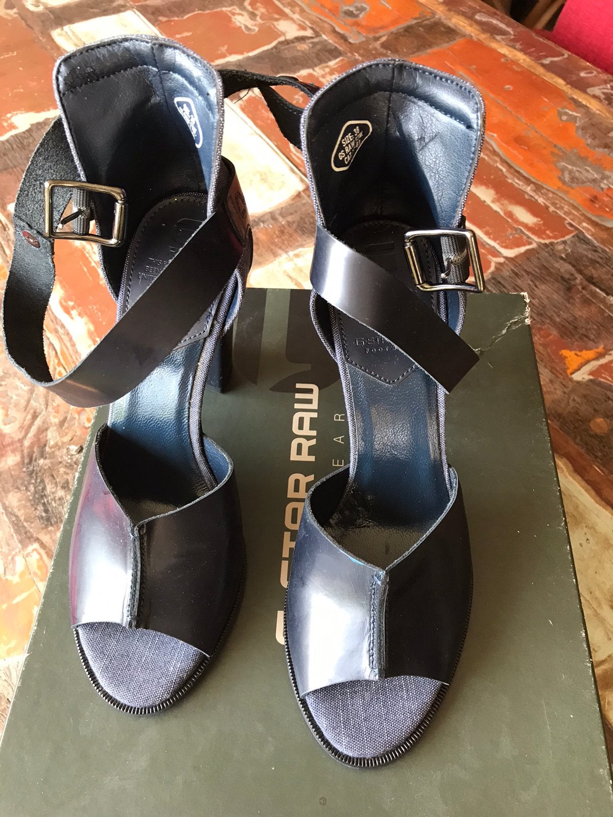G-star prachtige pumps, maat 38, Verzenden, Zo goed als nieuw, Blauw