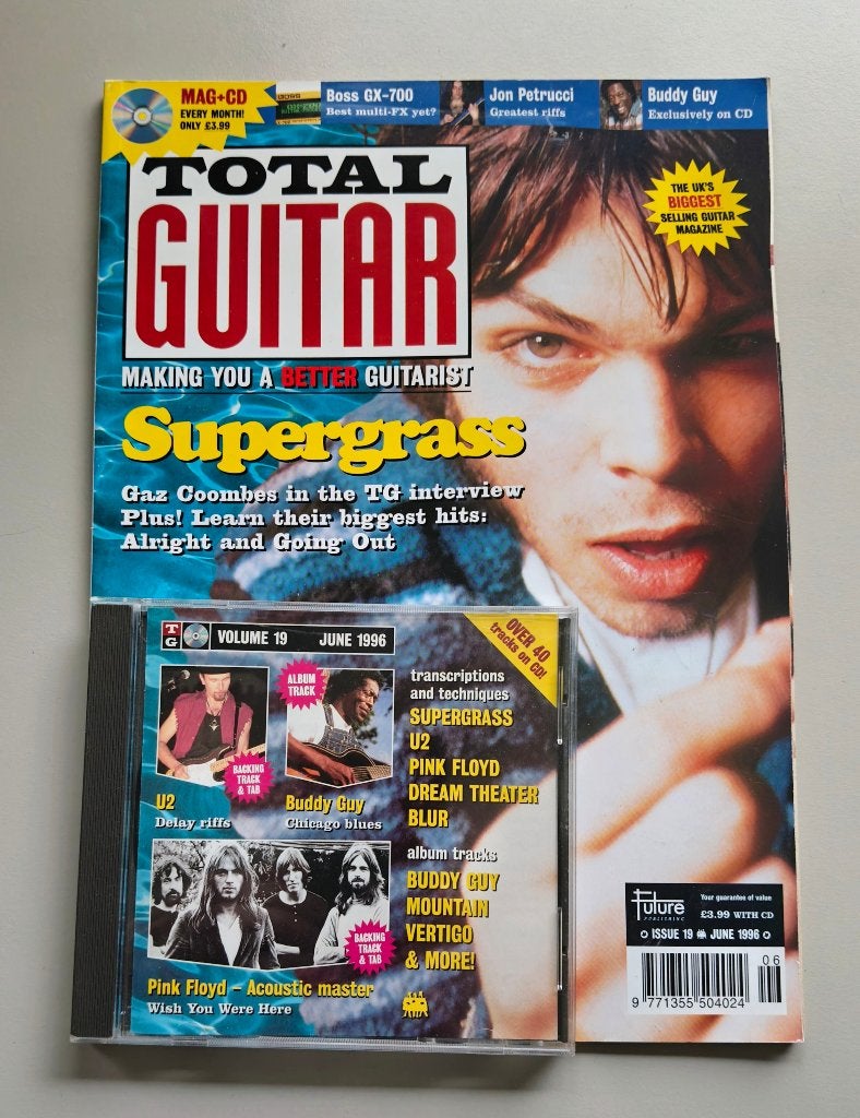Total Guitar Magazine + CD 19 Supergrass U2 Pink Floyd Blur, Verzenden, Gelezen, Artiest