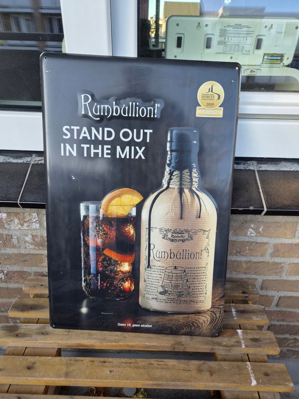 Rumbullion   / Rum Bullion  reclamebord, Verzamelen, Merken en Reclamevoorwerpen, Ophalen of Verzenden, Gebruikt, Reclamebord