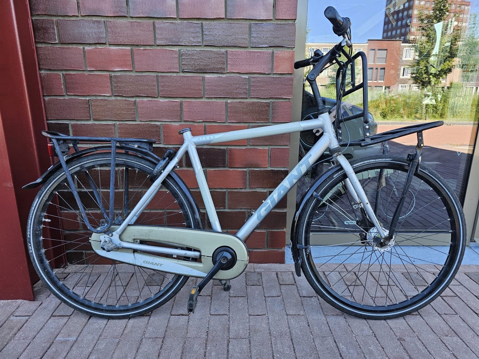 Giant fiets met voordrager en bagagedrager, Ophalen of Verzenden, Gebruikt, Giant
