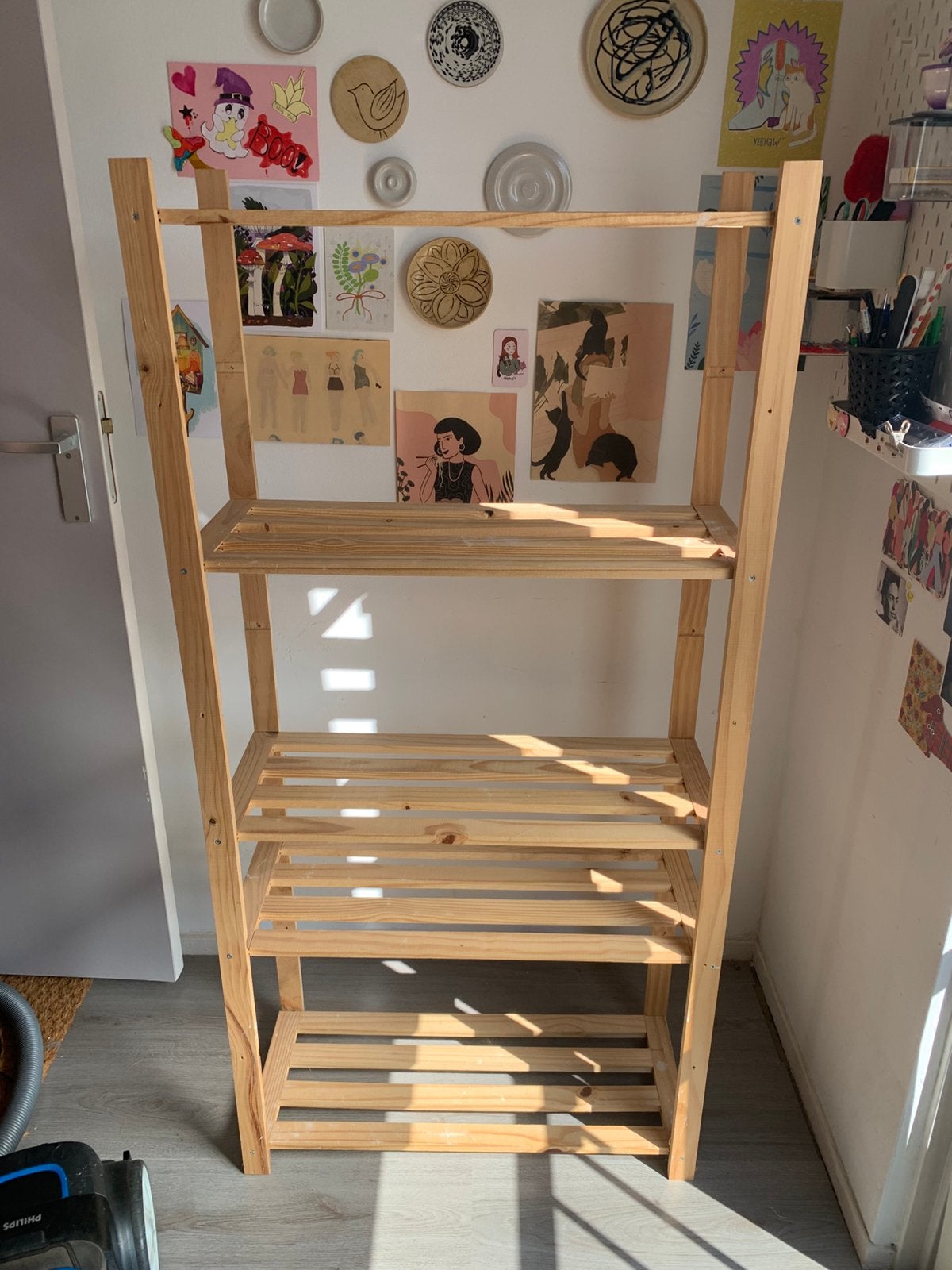 Houten opberg rek, Ophalen, Gebruikt