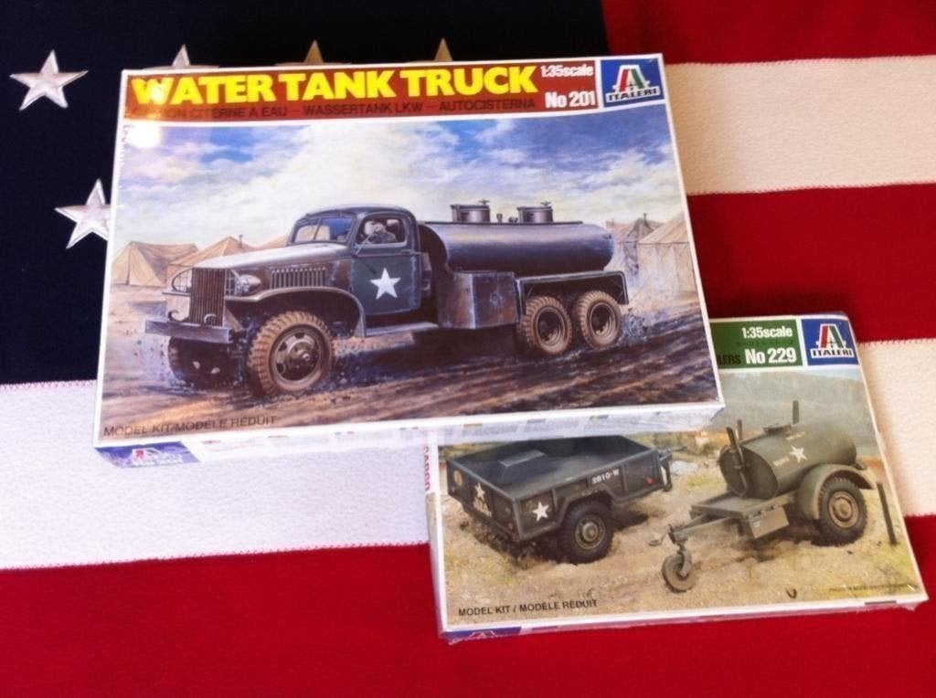 Italeri Water tank truck & trailer set 1/35 201 229 Vintage, Italeri, Verzenden, 1:32 tot 1:50, Nieuw