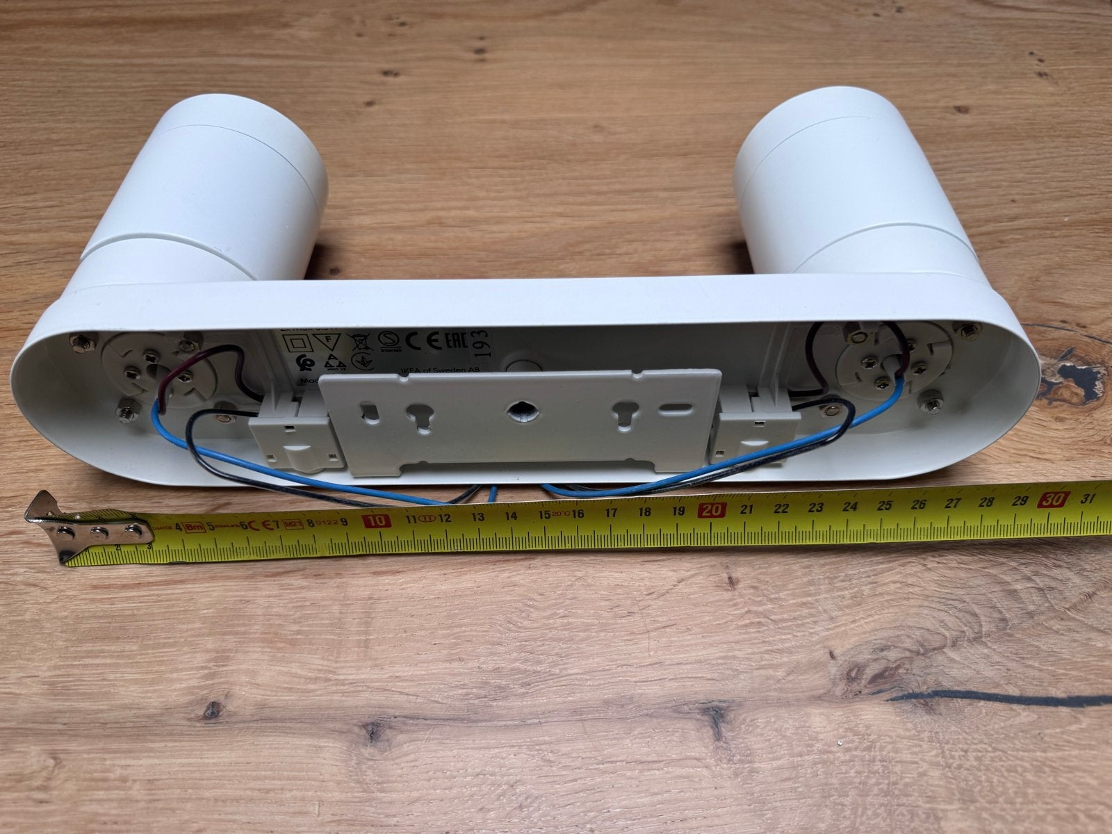 Witte verstelbare plafondlamp - Nieuwstaat, Huis en Inrichting, Ophalen, Zo goed als nieuw, Metaal