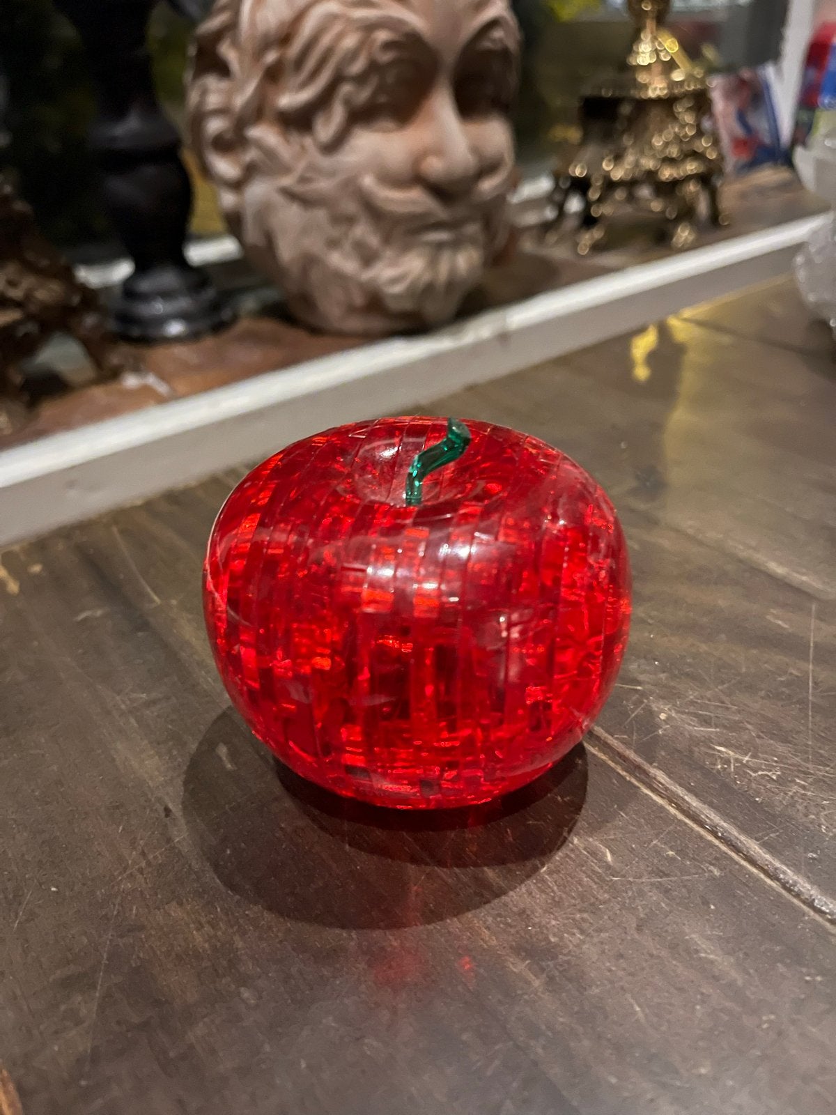 PPEART 3D puzzel Kristalpuzzel rode appel decoratie fruit, Ophalen of Verzenden, Zo goed als nieuw, Modern, Glas