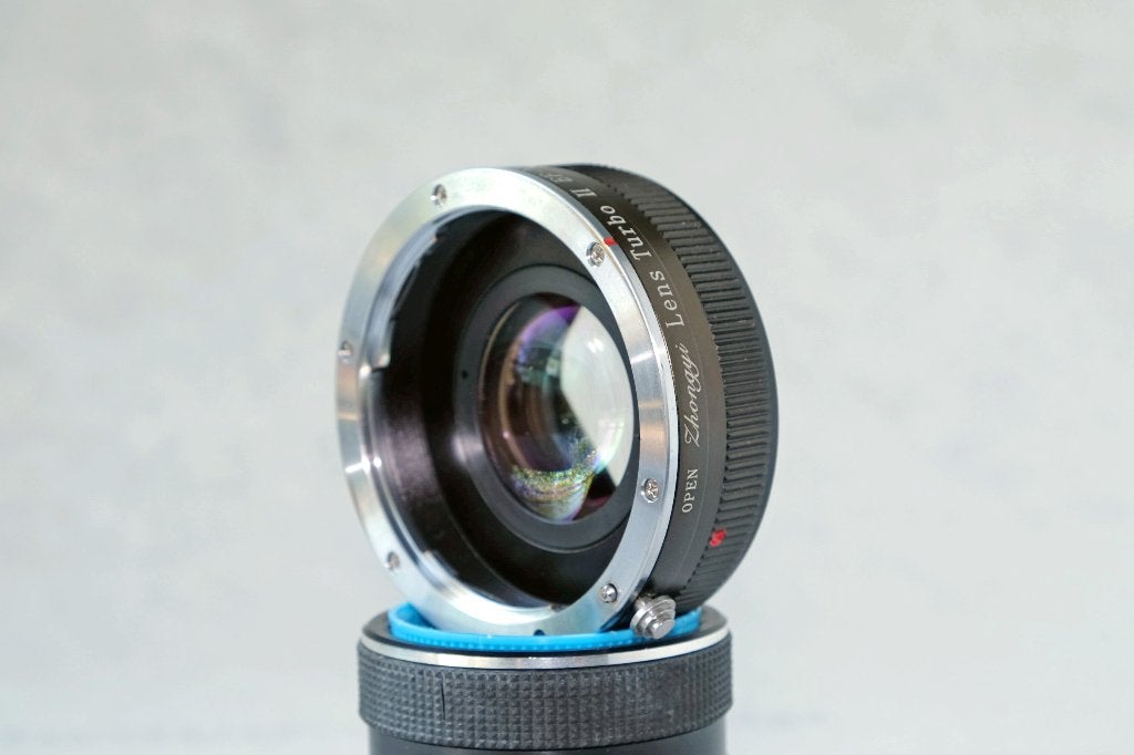 Lens Turbo Mk II - Mitakon Zhongyi voor Sony E / Canon EF, Audio, Tv en Foto, Fotografie | Lenzen en Objectieven, Ophalen of Verzenden