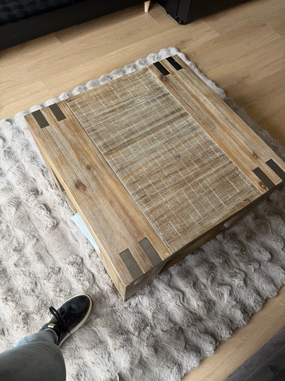 Pronto bassano grey wash ~ ook andere meubels beschikbaar, Ophalen, Gebruikt, 100 tot 150 cm, Vierkant