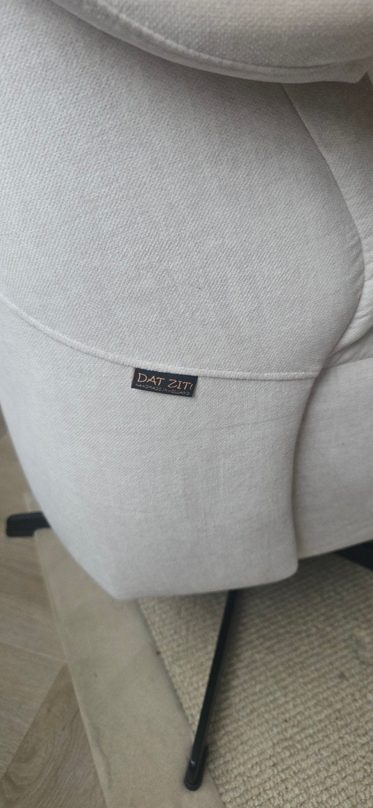 Comfortabele fauteuil merk: Dat Zit! Type: Majestic., Modern, Comfortabel, Gebruikt, Wit, Ophalen of Verzenden