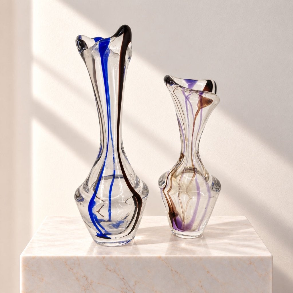 Max Verboeket Glazen Designvazen – Set, Ophalen of Verzenden