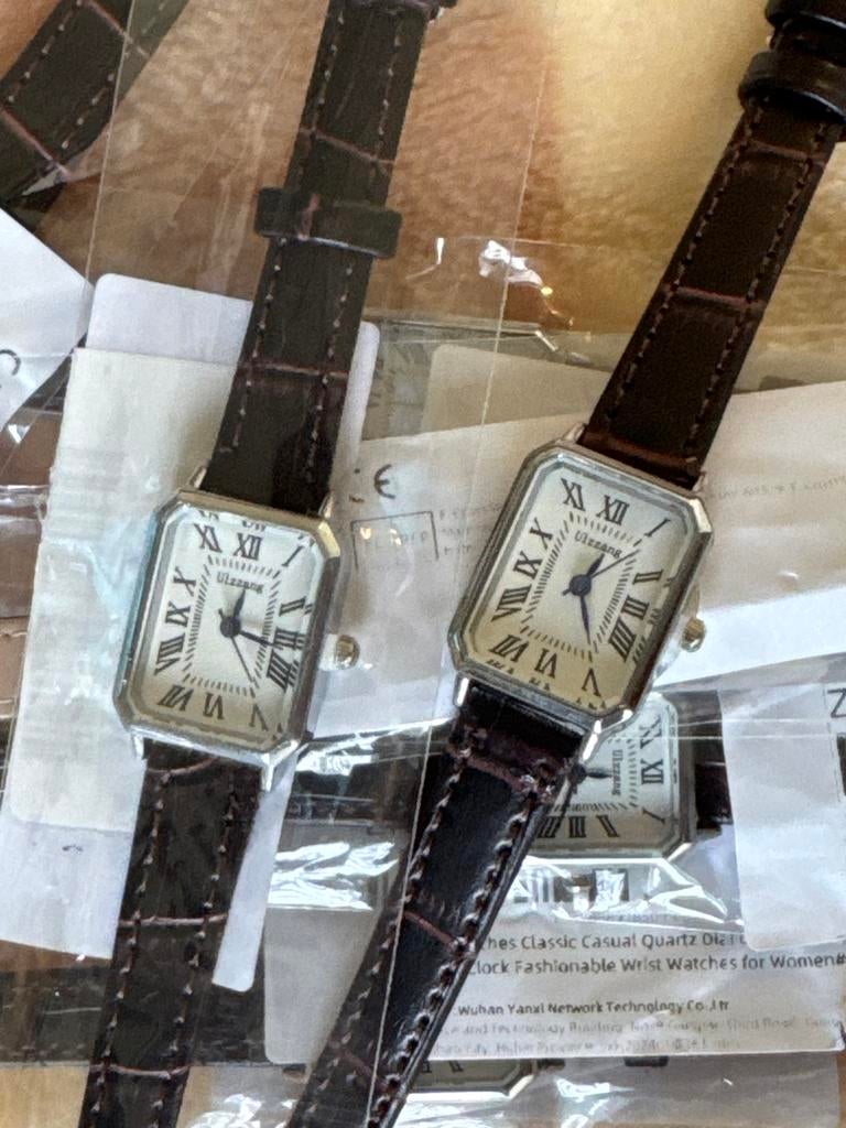 Set van 8x Ulzzang Quartz Horloges - Klassiek Design (Nieuw), Overige materialen, Leer, Polshorloge, Nieuw