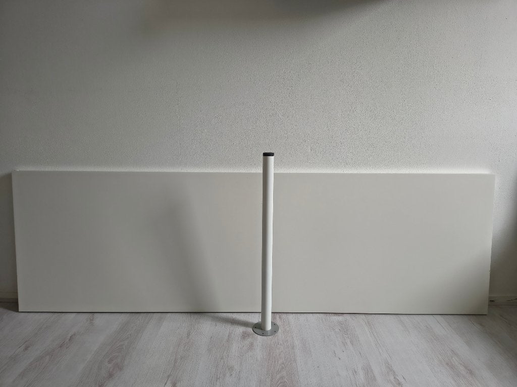 IKEA Lagkapten bureaublad 200x60 cm, Huis en Inrichting, Bureaus, Ophalen, Gebruikt, Spaanplaat of MDF, 60 cm