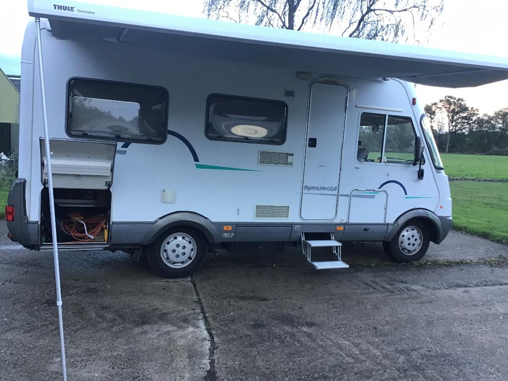 Hymer Camper, Caravans en Kamperen, Campers, Buscamper of Camperbus, Fiat, Luifel, 7 tot 12 maanden geleden